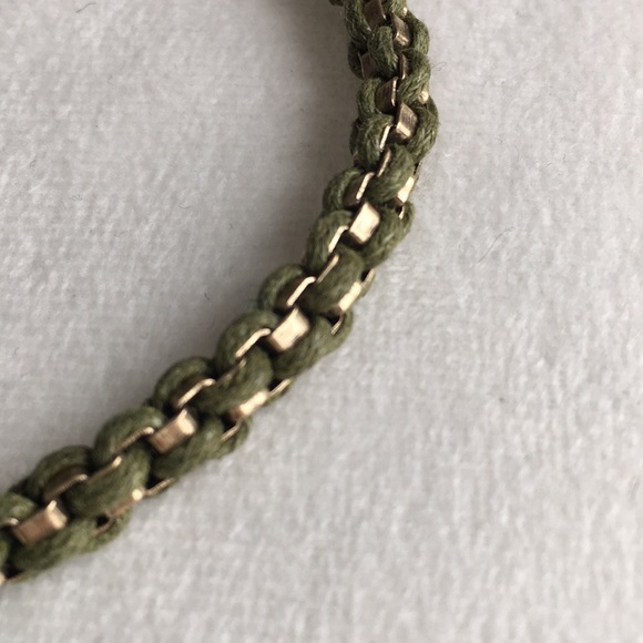 2/$20 NEW Braided cord bracelet green Banana Republic - Picture 2 of 4